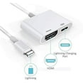 thumbnail image 3 of Lightning to HDMI Digital AV Adapter,1080P Video & Audio Sync Screen Converter AV Adapter with Charging Port for iPhone HDMI Converter to HD TV/Projec, 3 of 5