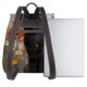 thumbnail image 3 of Balery Black Cat in Wildflowers Mochila de Cuero para Mujeres, Gran Capacidad, Bolsa de Viaje Multifuncional, Mochila de Cuero y Bolsa de Hombro para Mujeres, 3 of 4