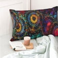 thumbnail image 6 of Disketp Pillow Covers Mandala Colorful Pattern Throw Pillow Case Cushion Covers,Cushion For Bedroom,Couch,Home-16"X24", 6 of 9