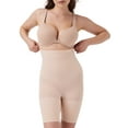 thumbnail image 2 of Spanx Women's High-Waisted Mid-Thigh Shaping Shorts 10398R - Soft Nude, Size Large, 2 of 3