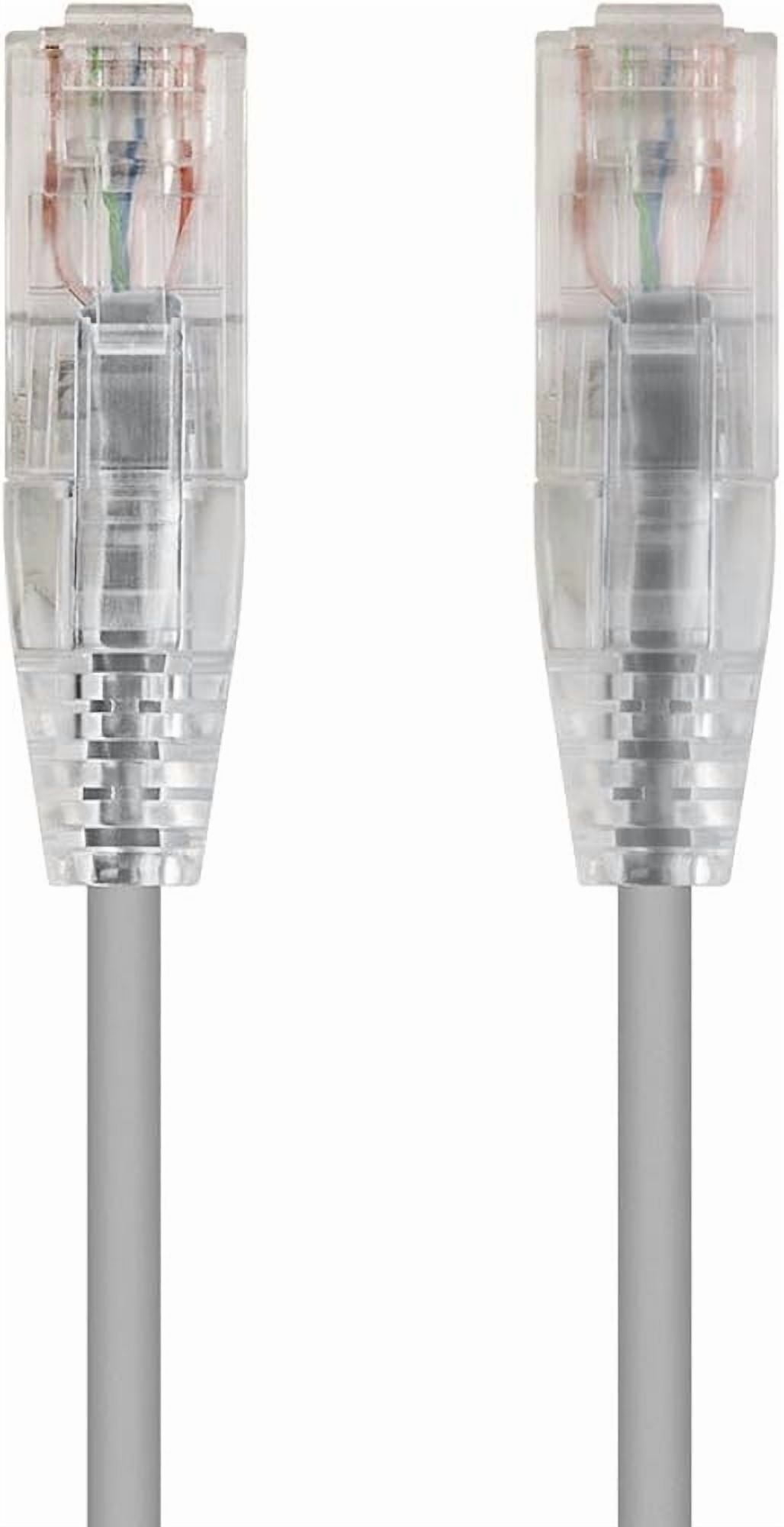 Outdoor CAT5E (Cat 5e) LAN Network Ethernet Cable, Solid Copper 24AWG 4-Pair UTP, Strain Relief Boots, RJ45 Gold Plated Connectors, CMX Rated, UL ETL, Made in USA (12 ft Gray)
