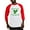 Red/White, variant on CafePress - Kiss Me Im Irish St Patricks Day Baseball Jersey - Cotton Baseball Jersey, 3/4 Raglan Sleeve Shirt