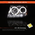 thumbnail image 3 of AKKON - For 05-08 Nissan Frontier | 05-07 Pathfinder Chrome Clear Dual LED Projector Headlight Housing, 3 of 5
