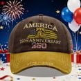 thumbnail image 2 of United States 250th Anniversary Hat,250th Anniversary Hat 1776-2026 Eagle Embroidery Patriotic Baseball Cap,250 Anniversary USA Hat for Men Women, 2 of 3