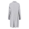 thumbnail image 2 of Our Legacy Grey Flux Asymmetrical Hem Tencel Shirt (Women's), 2 of 3