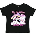 thumbnail image 3 of Inktastic My Grandma Loves Me Unicorn Girls Toddler T-Shirt, 3 of 5
