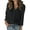 Black, variant on Long Sleeve Women Striped Printed Blouse Spring Fall Casual Lapel Casual Tops