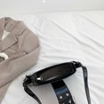 thumbnail image 1 of Bolso de hombro Bolsos de mujer Bolsos de axila de moda de cuero PU brillante Negro Wdftyju Para Estrenar, 1 of 5