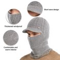 thumbnail image 3 of Gorro de invierno para hombre con orejeras, visera y bufanda, gorro de esquí para nieve, gorra de béisbol para deportes al aire libre, 3 of 5