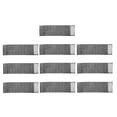 thumbnail image 1 of 10 piezas -8 fis / líneas servilleteros de de imitación de cristal -Adorn restaurante-hebil de servilleta de boda-diseño autoadhes negro Soledad Soporte de anillo de servilleta de diamantes de imitación, 1 of 8