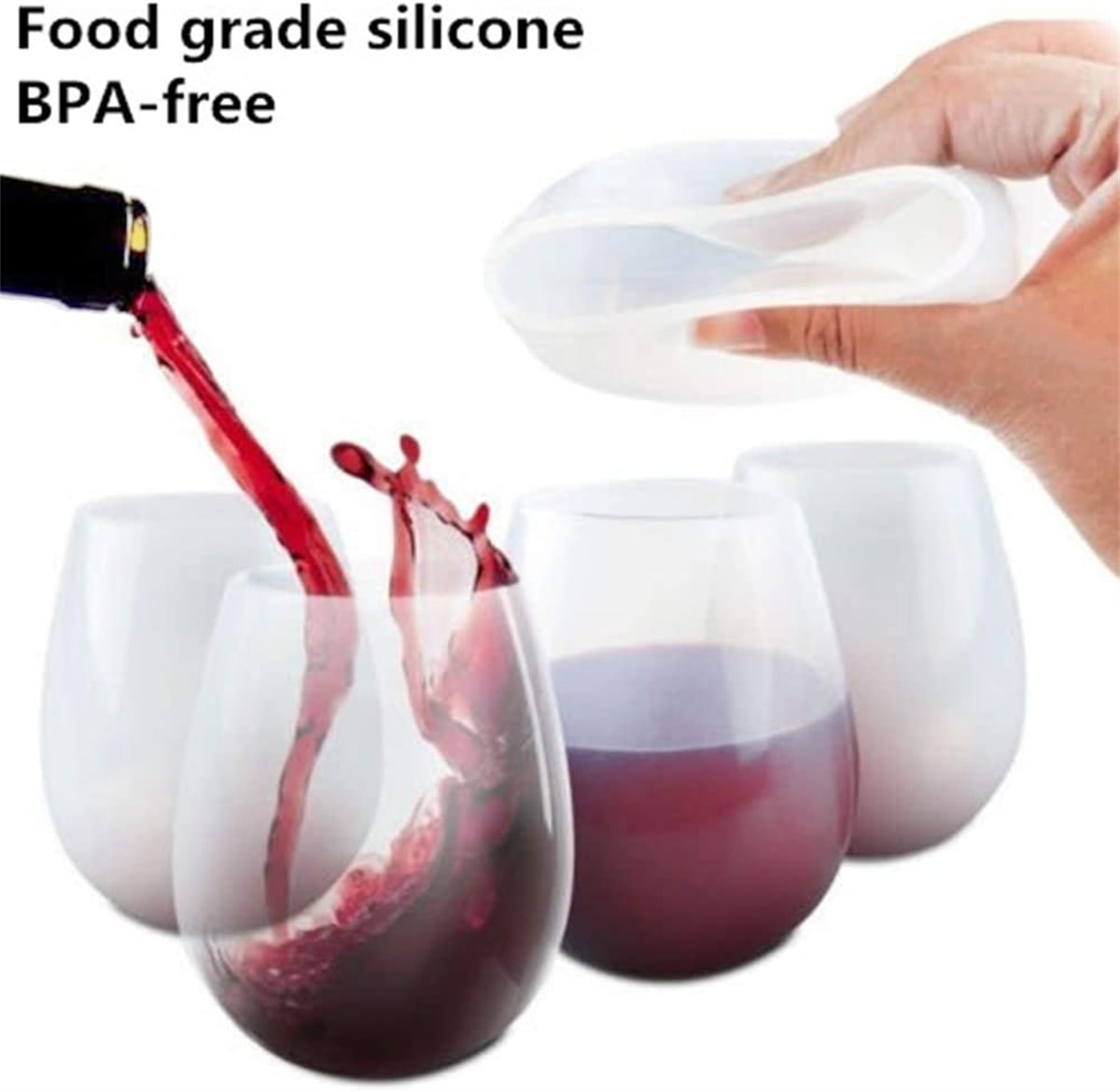 Portable Silicone Travel Wine Glasses – Uvida Shop: Boston's first Zero  Waste Store