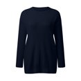 thumbnail image 2 of Vedolay Women's 2023 Sweaters Women's V-Neck Long Sleeve Ribbed Knit Sweaters Pullover Loose Fitting Tops,Navy L, 2 of 4