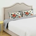 thumbnail image 3 of Yayeee Pillowcase Standard Size Set of 2 Satin Wrinkle Resistant Pillow Case, Large Red Floral Pattern, 3 of 7