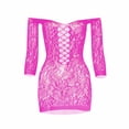 thumbnail image 1 of Intimates Wrap Hip Skirt Open Cut Long Sleeve Tight Mesh Coat W531, 1 of 2
