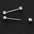 thumbnail image 4 of 8 Piezas 1,6 Mm 1,8 Mm de material acero Inoxidable de Cristal Acrílico Barbell Labret de Oreja - Plata 1 Mixta Fernando Barbell tragus de acero inoxidable, 4 of 8