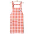 thumbnail image 1 of Delantal a cuadros de estilo coreano con bolsillo y tirantes, 1 of 1