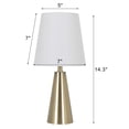 thumbnail image 3 of Mainstays 14.3 inch Metal Accent Lamp, 3 of 5