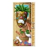 Club Pack of 12 Green and Brown Tropical Luau Themed Tiki Man Restroom Door Cover Party Decors 5'
