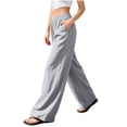 thumbnail image 2 of Ndbuld Womens Sweatpants Fashion Women Casual High Waist Pocket Pants Pants Comfortable Casual Pants,Gray,M, 2 of 3