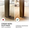 thumbnail image 3 of 16pcs Non-Slip Furniture Pads, 2 Inch Quality Furniture Clamps, Self-Adhesive Rubber Feet Furniture Feet, Ideal Non-Slip Furniture Pads, Floor Protectors, Keeps Furniture In Place (Square), 3 of 7