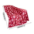 thumbnail image 3 of FAMTKT Christmas Blanket Holiday Reindeer Snowflake Printed Flannel Winter Warm Sofa Decoration Cover Blanket, 3 of 7