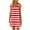Red, variant on Buigttklop Women'S Summer Dresses 2024 Plus Size Striped Print Casual Loose Skirt Sleeveless Halter Dress with Pockets