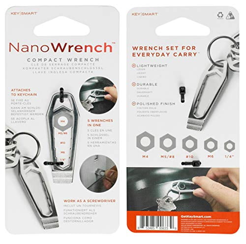 KeySmart Nano Compact Wrench - Stainless Steel