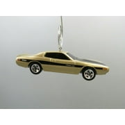 1974 '74 Dodge Charger Gold Tan Car Custom Christmas Tree Ornament Adorno