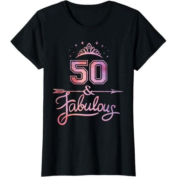 Women 50 Years Old And Fabulous Happy 50th Birthday T-Shirt