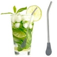 thumbnail image 2 of Rainbowsip Filter Spoon Straws – 7-Color Reusable Stainless Steel & Silicone Drink Stirrers with Built-In Tea Infuser, 7-Inch Cocktail & Boba Accessories for Eco-Friendly Sipping at Home, 2 of 4