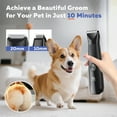 thumbnail image 4 of Dog Clippers with LED Display, Cordless 4-in-1 Pet Grooming Tool for Dogs Cats, Low-Noise Hair Trimmer with Nail Grinder Attachment, Rechargeable, 4 of 8