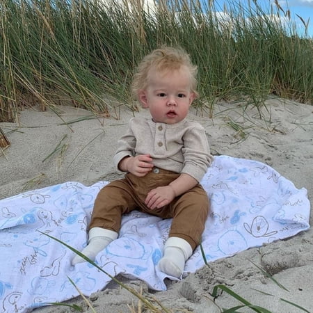 70 CM 3D Skin Handmade Soft Silicone Reborn Baby Boy Doll Toy For Boy Cloth Body Realistic Blonde Big Size Toddler Art Bebe