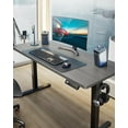 thumbnail image 4 of Kyspho Height Adjustable Electric Standing Desk, 55 x 28 Inches Sit Stand up Desk, Large Memory Computer Home Office Desk with Two-Piece Desktop (Grey), 4 of 8