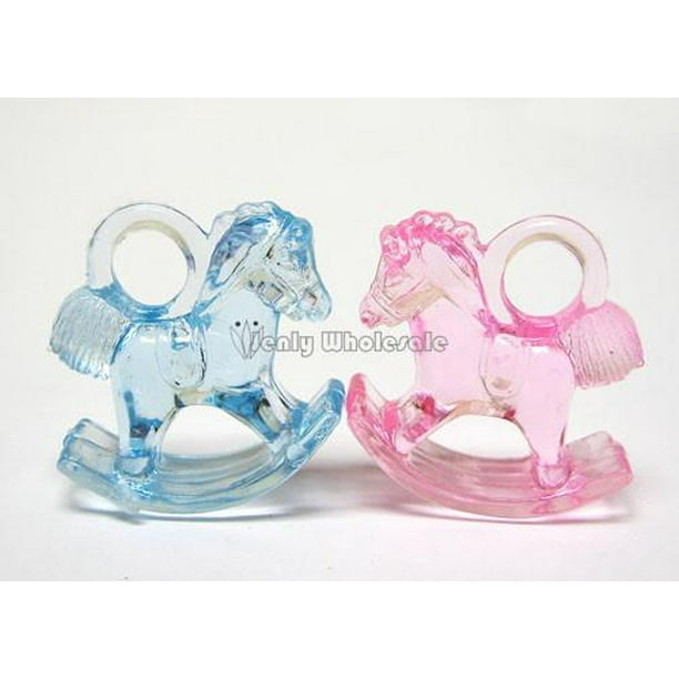 1.25" Pink Plastic Mini Baby Rocking Horse (144 Pieces)