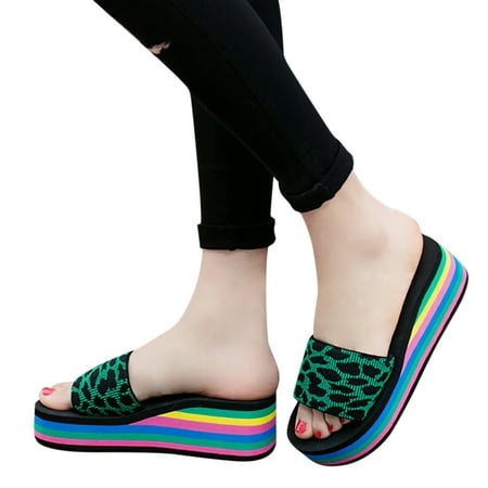 

Aayomet Isotoner Slippers Women Cloud Slides for Women Men Double Buckle Adjustable Pillow Slippers Ultra Cushion Sandals Green 7.5