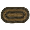 thumbnail image 1 of Ebony Black and Tan Jute Braided Area Rug, 1 of 3