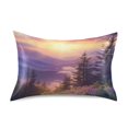 thumbnail image 7 of Yayeee Pillowcase Standard Size Set of 2 Satin Wrinkle Resistant Pillow Case, Beautiful Mountain, 7 of 7