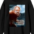 thumbnail image 2 of Universal Monsters Wolfman When Night Comes Crew Neck Long Sleeve Black Adult Sweatshirt-XXL, 2 of 3