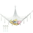 thumbnail image 1 of 2 Pcs Grand Filet en Filet pour Jouets Tresses Triangles Design Creux Filet pour Animaux en Peluche Fournitures Ménagères, 1 of 10