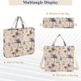 thumbnail image 6 of FORMRS Womens Corduroy Tote Bag Crossbody Shoulder Handbag with Pocket, Palm Tree Sailboat Pattern, 6 of 7