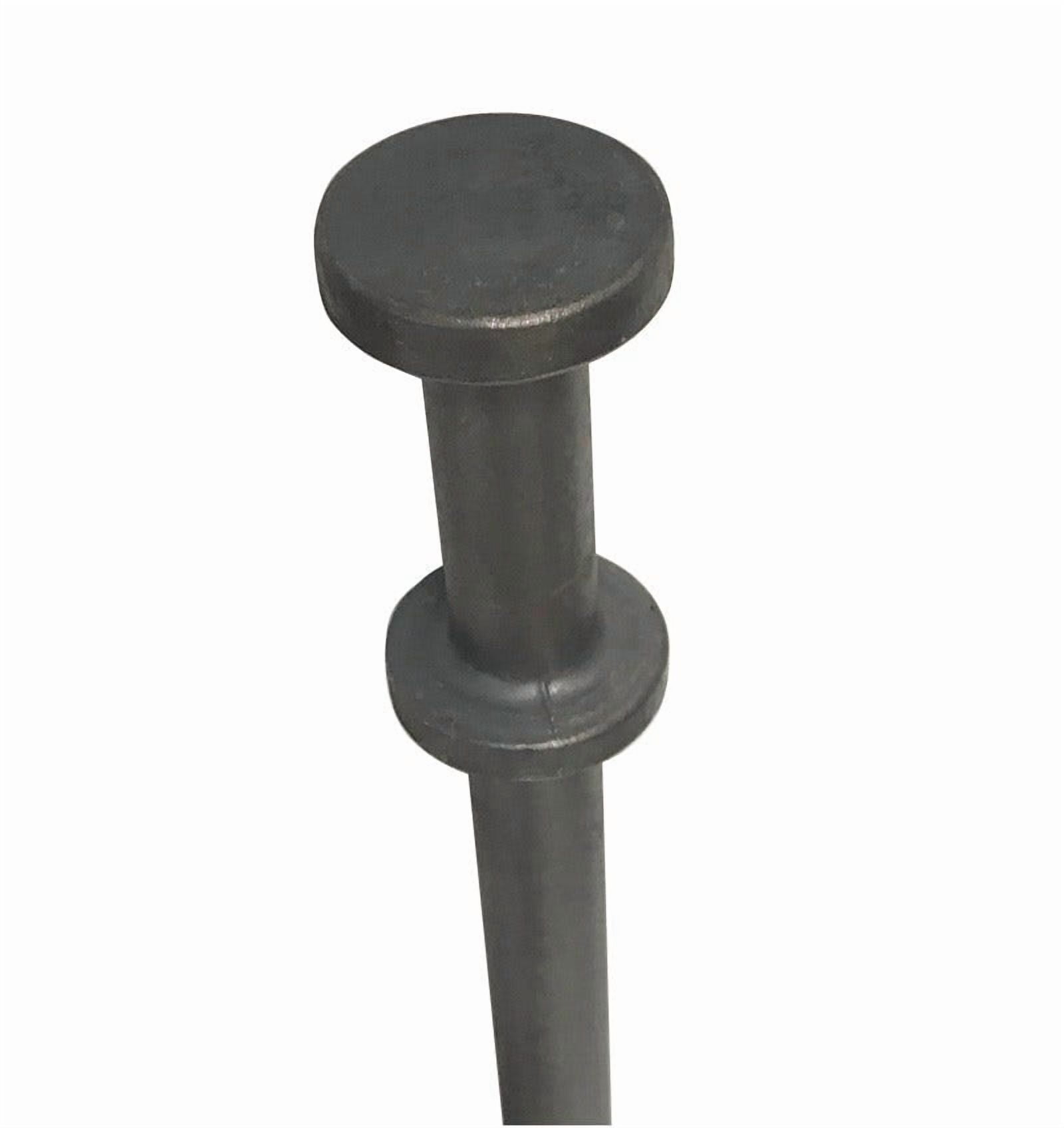 Moose Supply Heavy Duty Double Head Steel Tent Stakes, 1" x 36", 4 Pack Ground Anchors for Tents