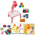thumbnail image 3 of Table à Dessin Jouets Éducatifs LED Tableau de Peinture pour Enfants Girafe Rose, 3 of 8