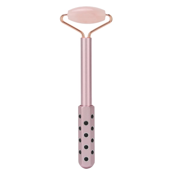 Masajeador facial, masajeador de rodillo facial reafirmante Herramienta de belleza de rodillo de jade de grano de germanio para masajeador para rostro LHCER Descripción de la referencia