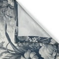 thumbnail image 2 of Ambesonne Floral Eucalyptus Kitchen Curtains, Vintage Flowering, 55"x36", Slate Blue and Burgundy, 2 of 3