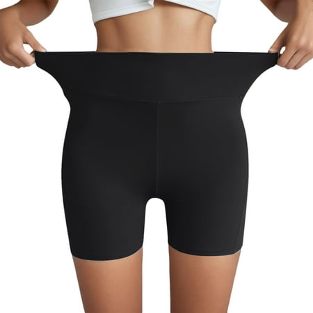 

ZMHEGW 12 Packs Underwear Women Ice Silk Shorts Side Pocket Anti Flipping Leggings Panties