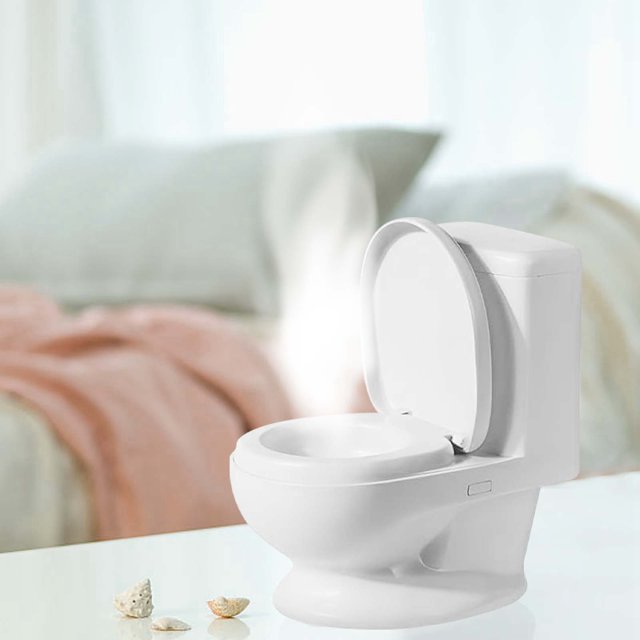 WIFKLSIIPG Creative Toilet Humidifier 2024 New Adjustable Two Mist Settings Humidifier Diffuser USB Charging Air Humidifiers for Bedroom Desk with Function of Automatic Timing(White)