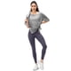 thumbnail image 2 of Blusa deportiva holgada para mujer, ligera, transpirable, para correr, con abertura, de secado rápido, para yoga, de manga corta, moderna y hermosa, 2 of 2