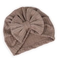 thumbnail image 2 of Cenuakty Baby Turban Hat, Big Hair Bow Knotted Headwrap Soft Newborn Hospital Hat for Boys Girls, 2 of 3