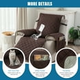 thumbnail image 6 of 100% Waterproof High Quality Recliner Chair Cover, Non Slip Recliner Covers for Recliner Chair with Pocket, Pet Scratch-Resistant Sofa Slipcover, Washable, for Office, Living Room, Home Decor, 6 of 8