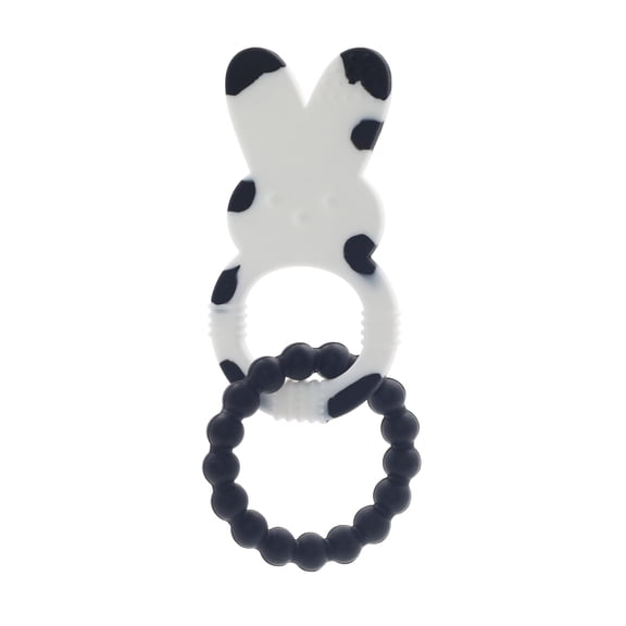 PEEPS® Silicone Baby Teether — Spotted Cow